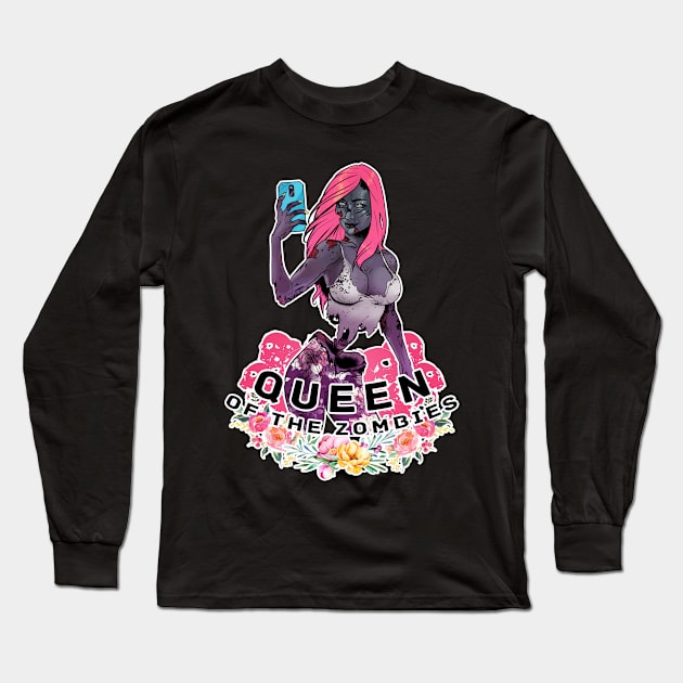 Queen of the zombies Long Sleeve T-Shirt by AlexanderMartins_Art